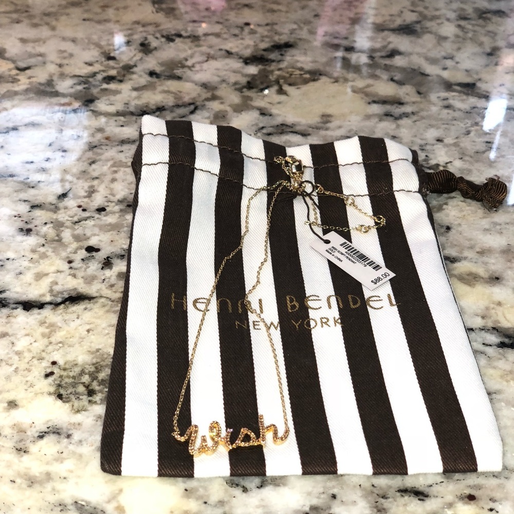 Henri Bendel “Wish” necklace (gold)